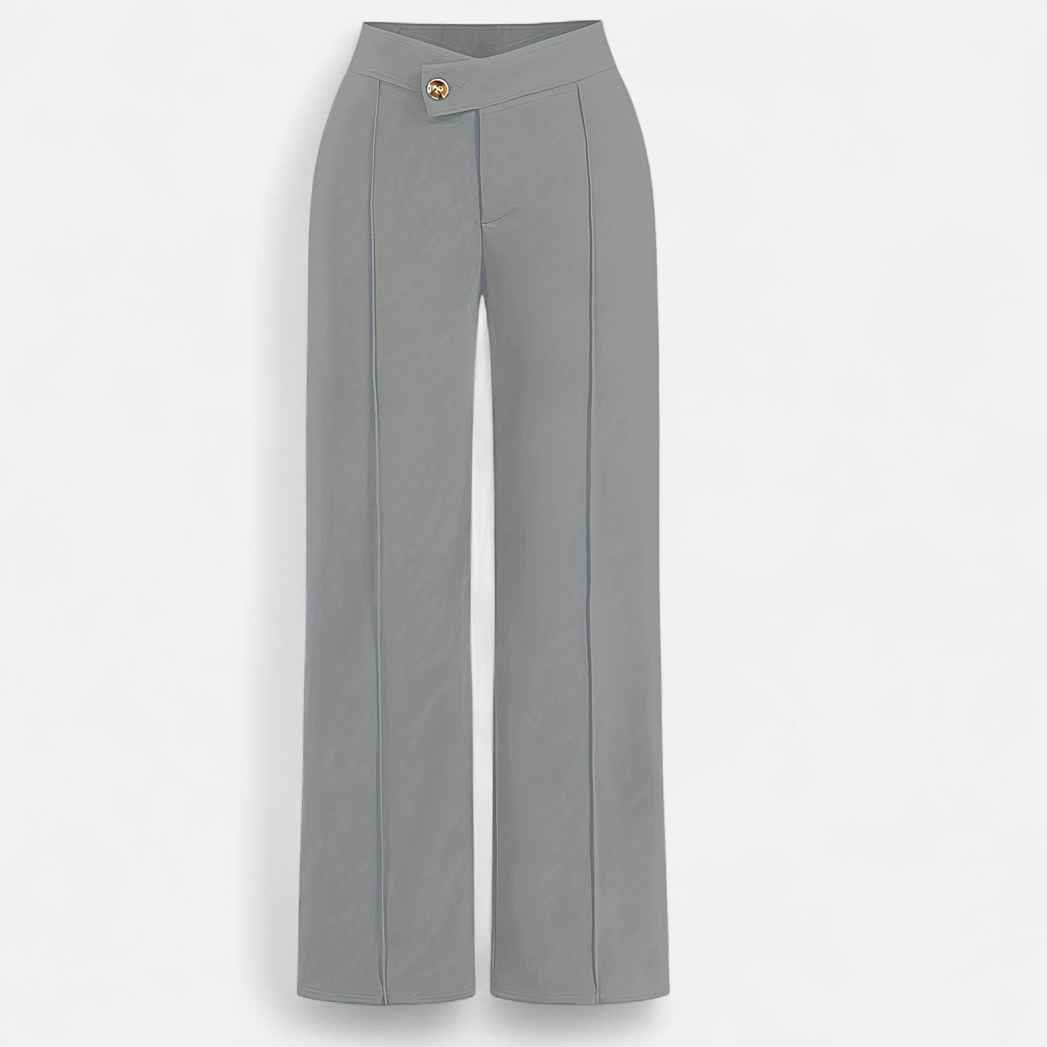 Oldevaine | Asymmetrical High-Waisted Pants – Sculpted Elegance