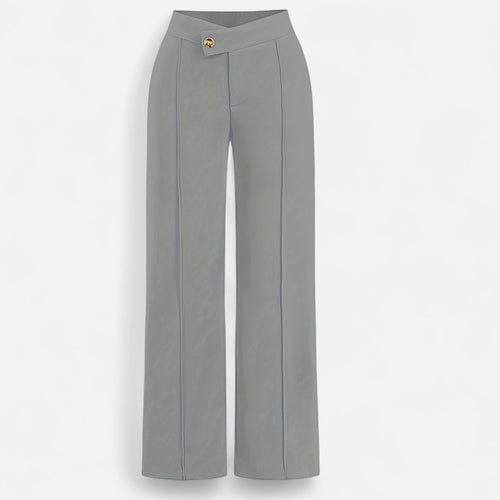 Oldevaine | Asymmetrical High-Waisted Pants – Sculpted Elegance