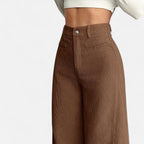 Oldevaine | High-Waisted Wide-Leg Pants – Architectural Elegance