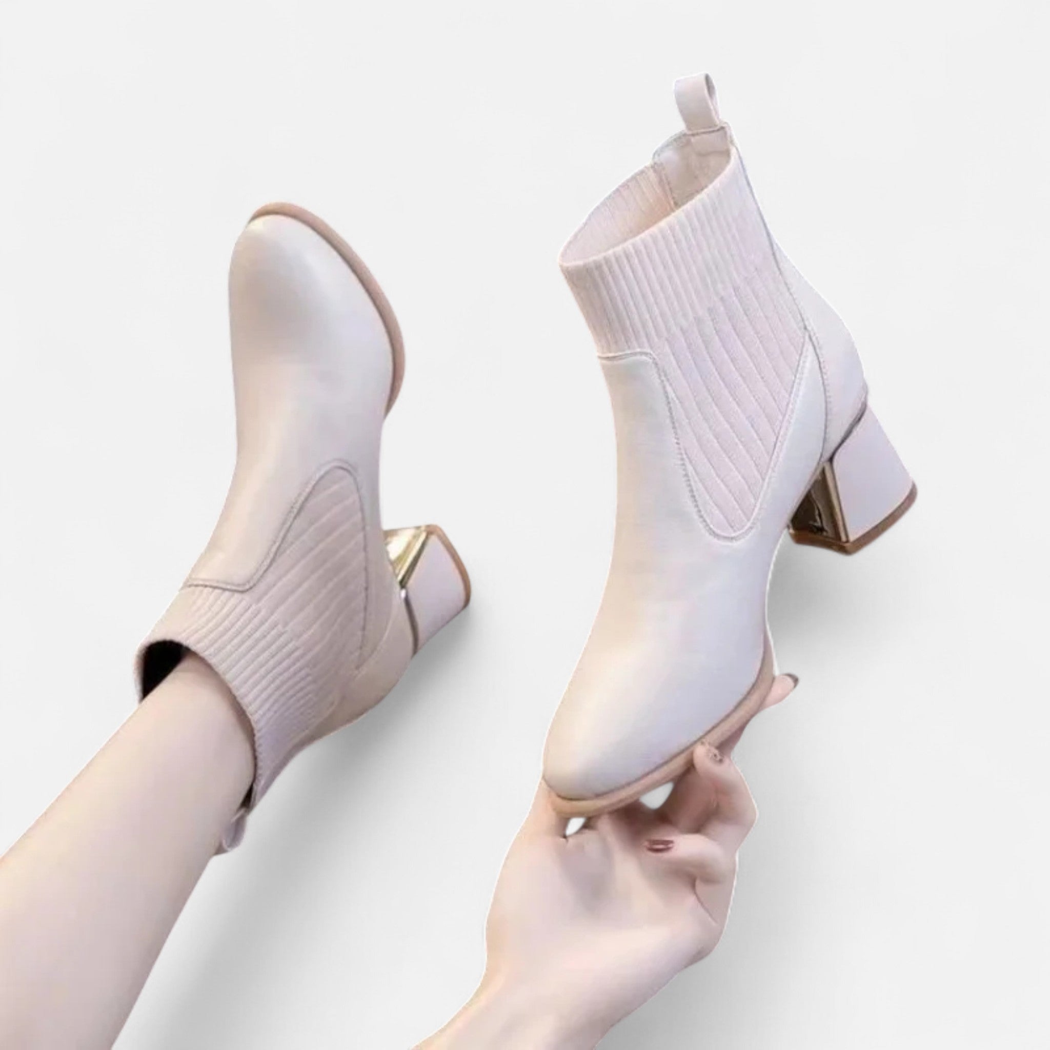 Oldevaine | Synthetic Leather Ankle Boots – Contemporary Refinement