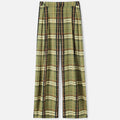 Oldevaine | Wide-Leg Plaid Trousers