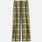 Oldevaine | Wide-Leg Plaid Trousers
