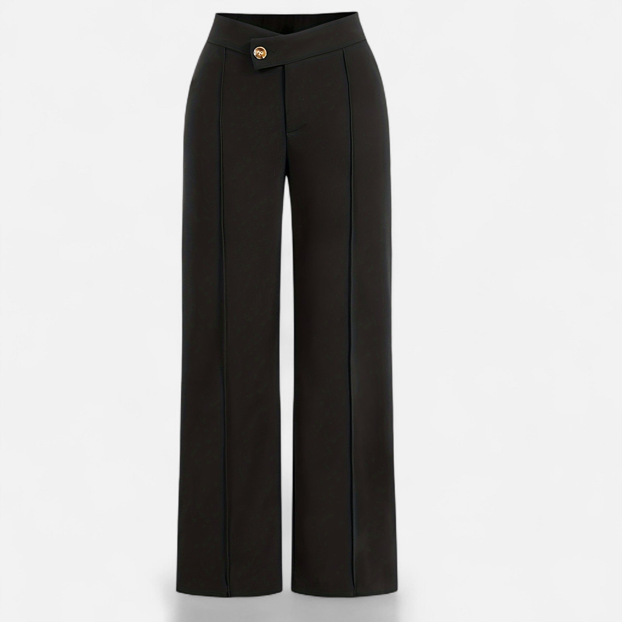 Oldevaine | Asymmetrical High-Waisted Pants – Sculpted Elegance