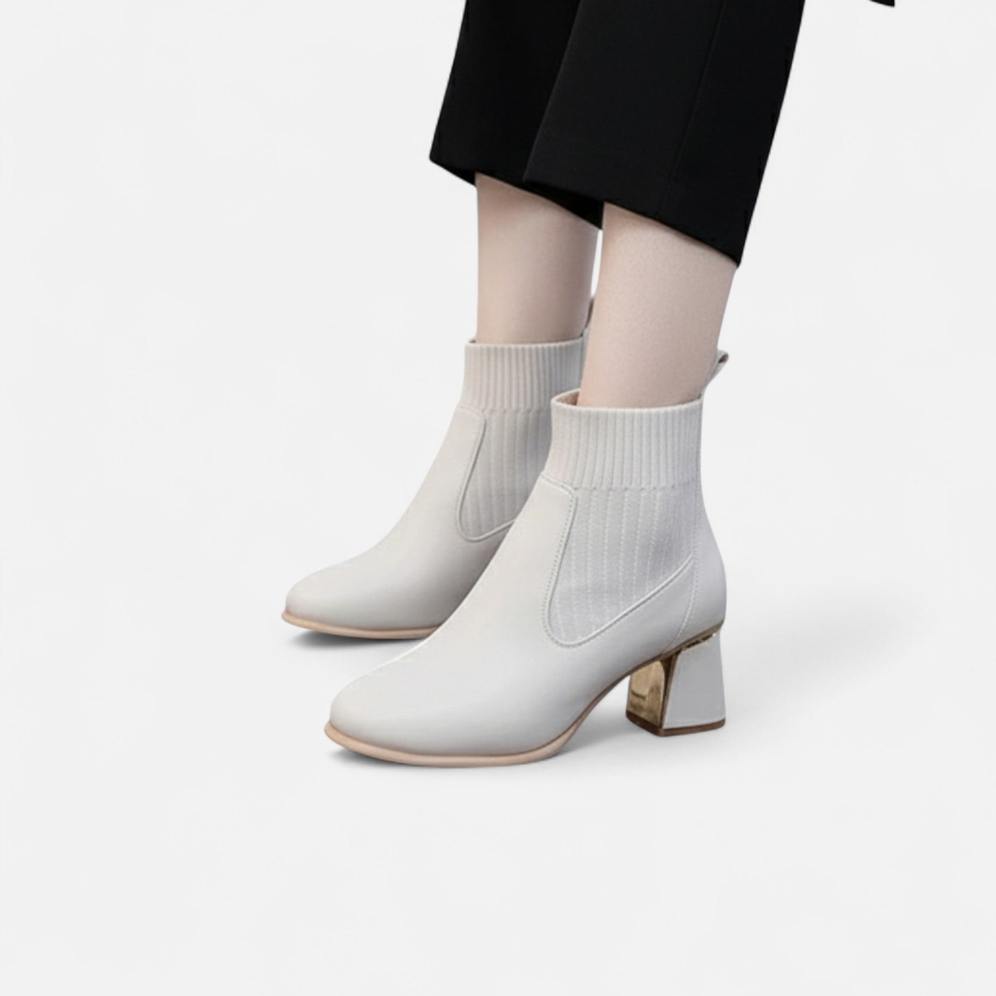Oldevaine | Synthetic Leather Ankle Boots – Contemporary Refinement