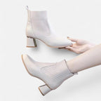Oldevaine | Synthetic Leather Ankle Boots – Contemporary Refinement