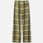 Oldevaine | Wide-Leg Plaid Trousers