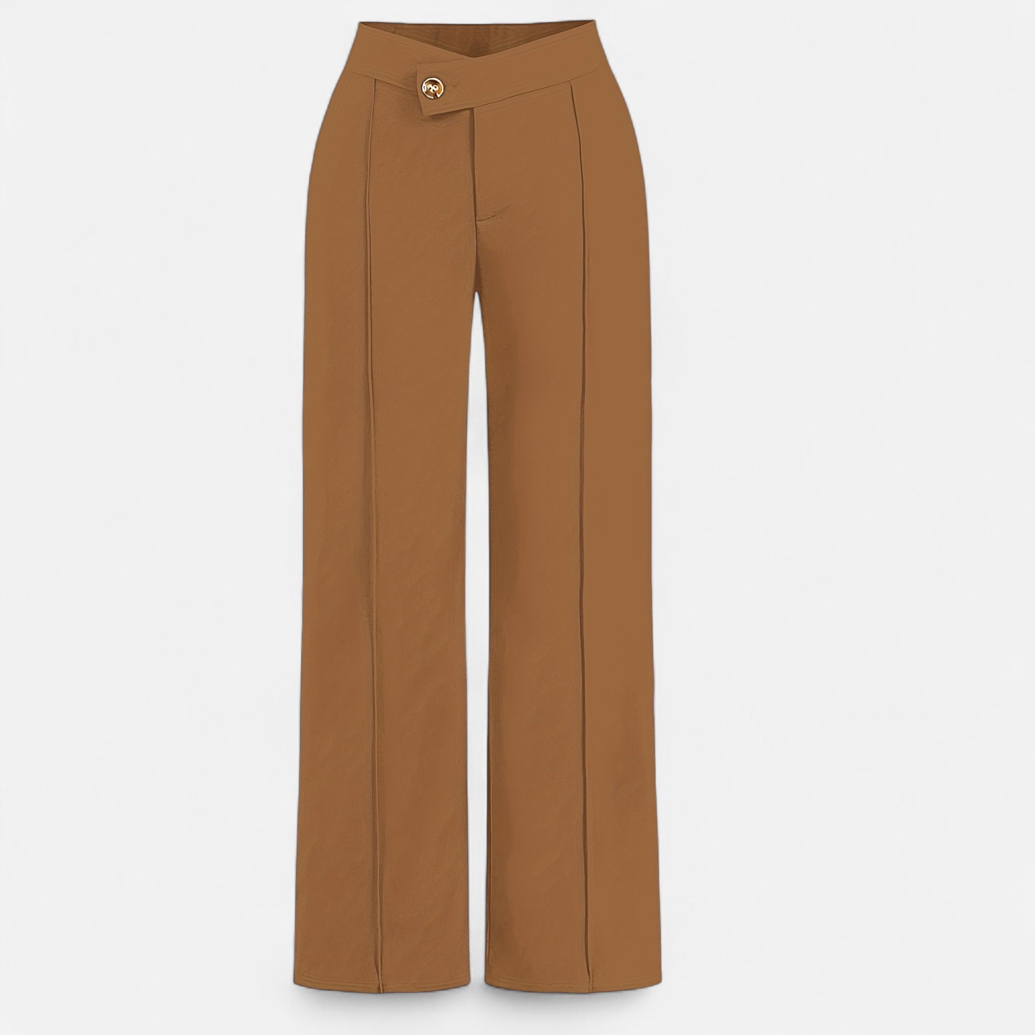 Oldevaine | Asymmetrical High-Waisted Pants – Sculpted Elegance