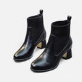 Oldevaine | Synthetic Leather Ankle Boots – Contemporary Refinement
