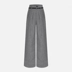 Oldevaine | High-Waisted Grey Pants – Structured Elegance