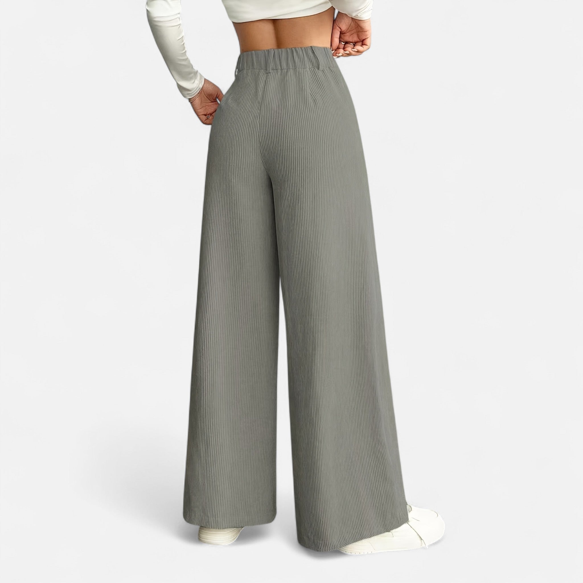 Oldevaine | High-Waisted Wide-Leg Pants – Architectural Elegance