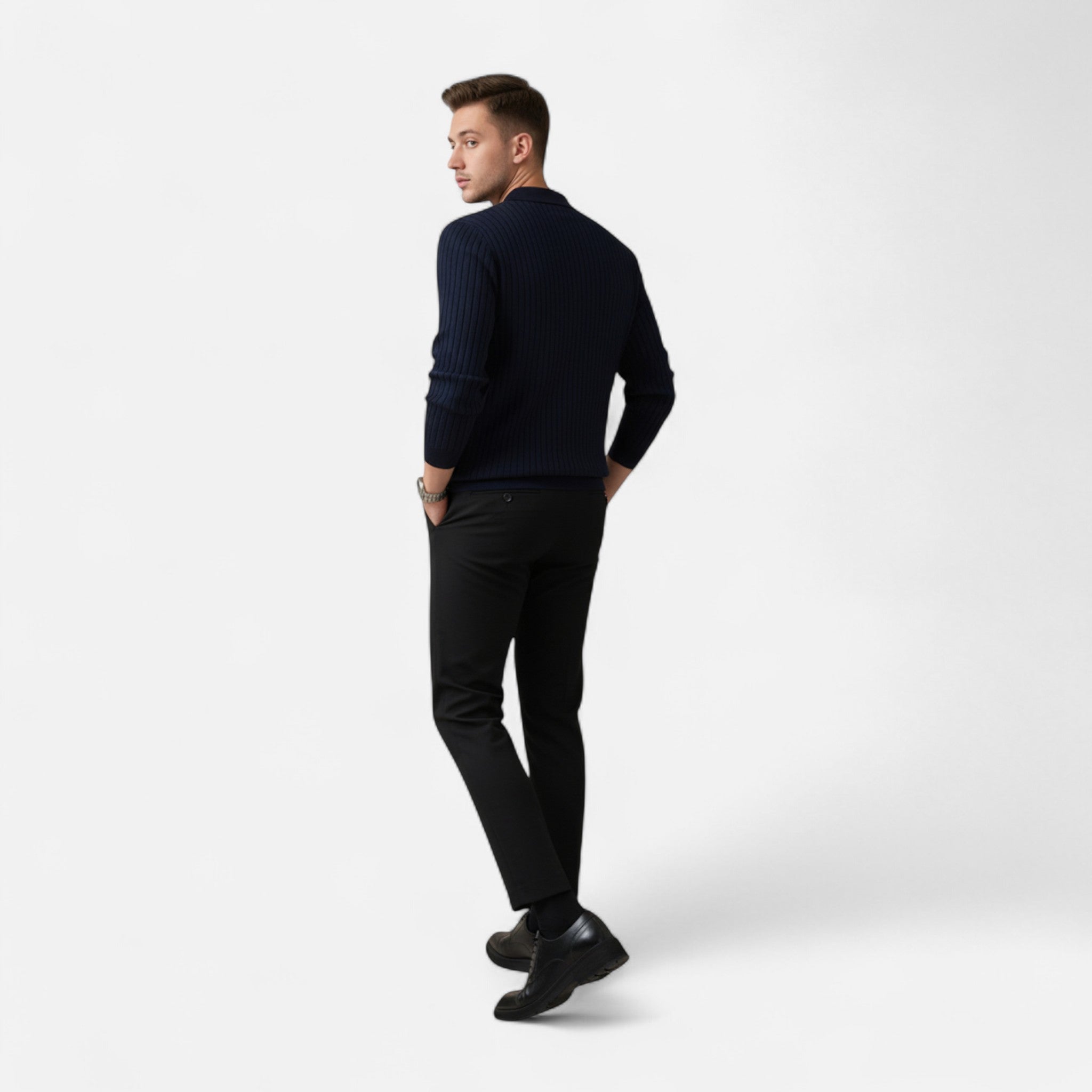 Oldevaine | Polo Collar Sweater – Casual Elegance
