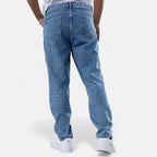 Oldevaine | Black Washed Straight Jeans – Strength and Elegance