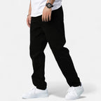 Oldevaine | Black Washed Straight Jeans – Strength and Elegance
