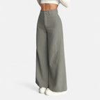 Oldevaine | High-Waisted Wide-Leg Pants – Architectural Elegance