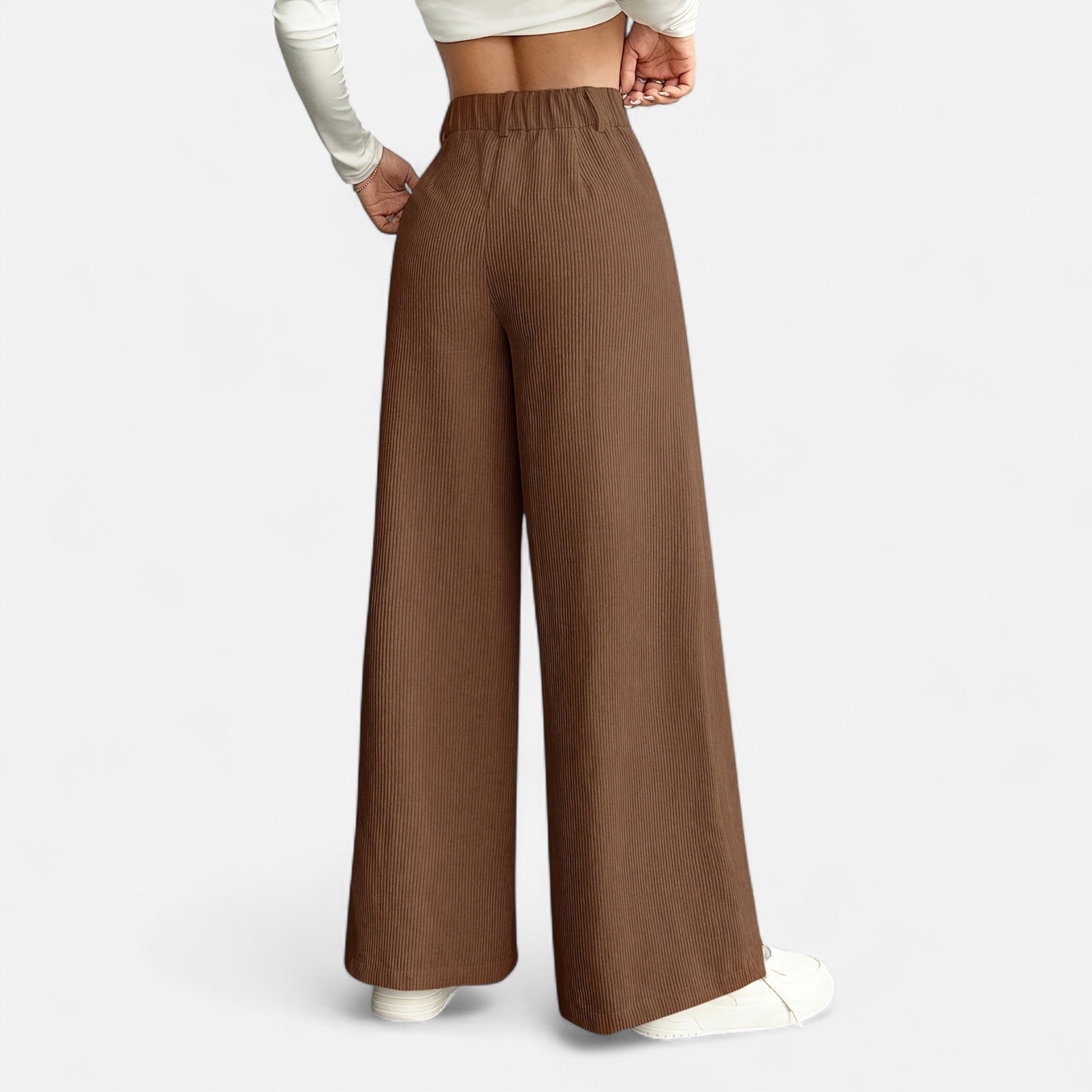 Oldevaine | High-Waisted Wide-Leg Pants – Architectural Elegance