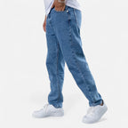 Oldevaine | Black Washed Straight Jeans – Strength and Elegance