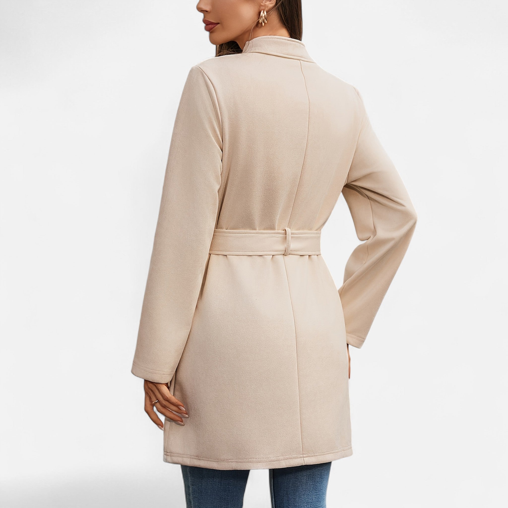Oldevaine | Women’s Mid-Length Trench – Contemporary Elegance and Clean Lines