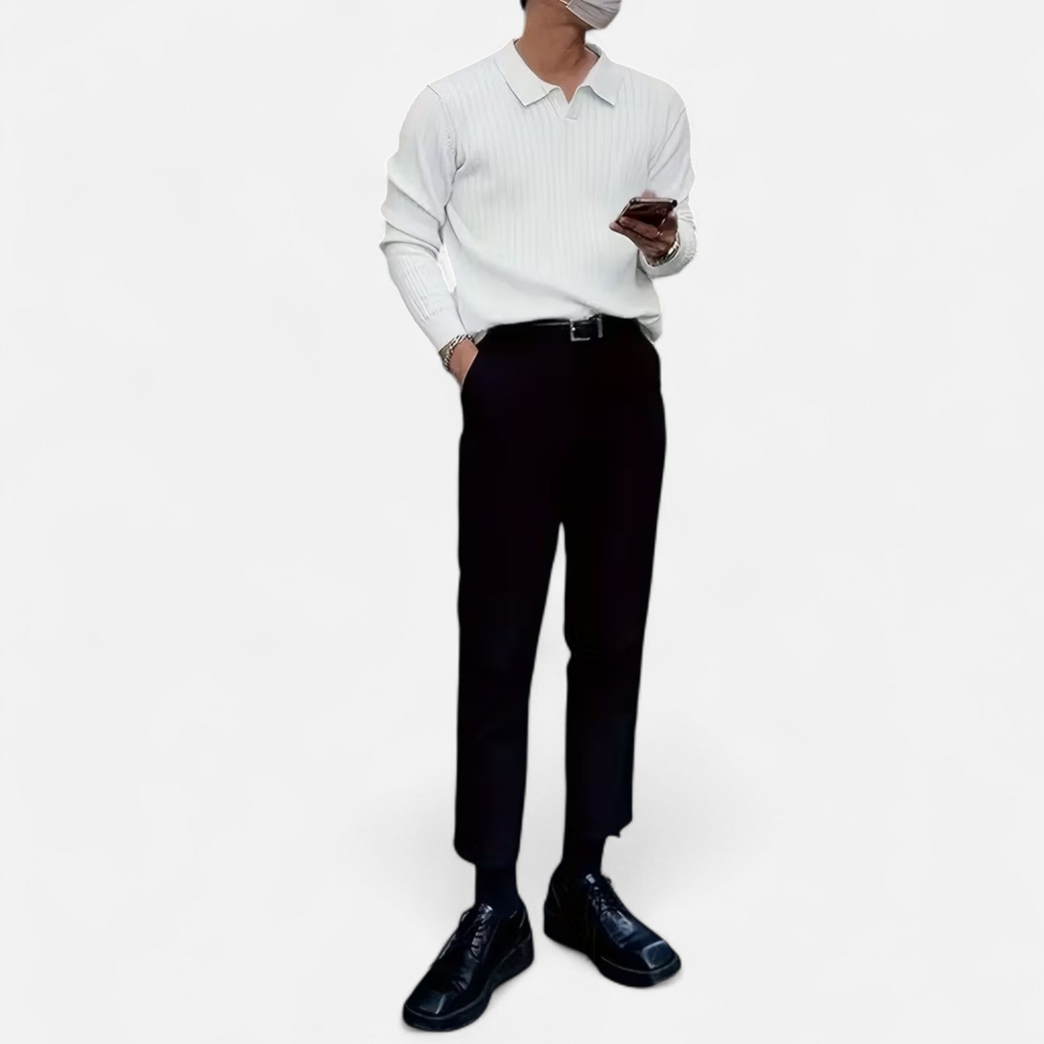 Oldevaine | Polo Collar Sweater – Casual Elegance
