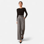 Oldevaine | High-Waisted Grey Pants – Structured Elegance