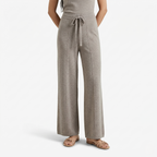 Oldevaine | Knit Wide Leg Trouser High Waist Drawstring