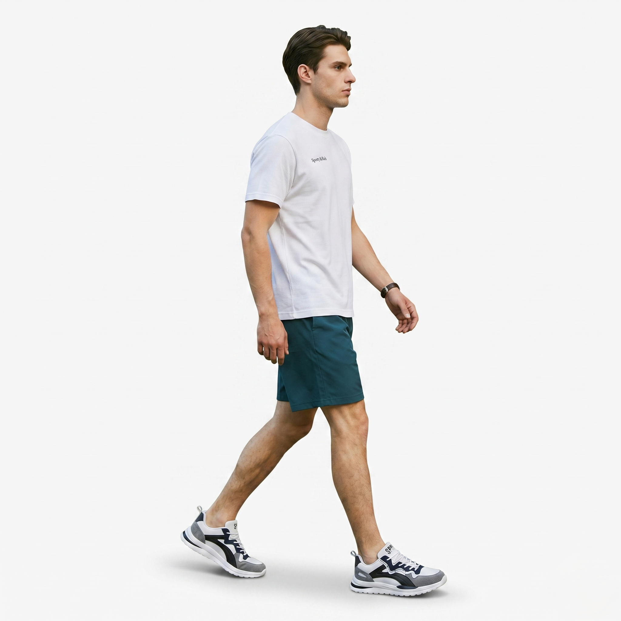 Oldevaine | Men's Colour Block Lace Up Casual Trainers