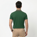 Oldevaine | Men's Contrast Trim Short Sleeve Polo Shirt