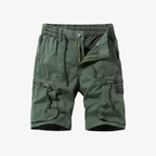 Oldevaine | Men's Multi-Pocket Cargo Shorts with Drawstring Waist