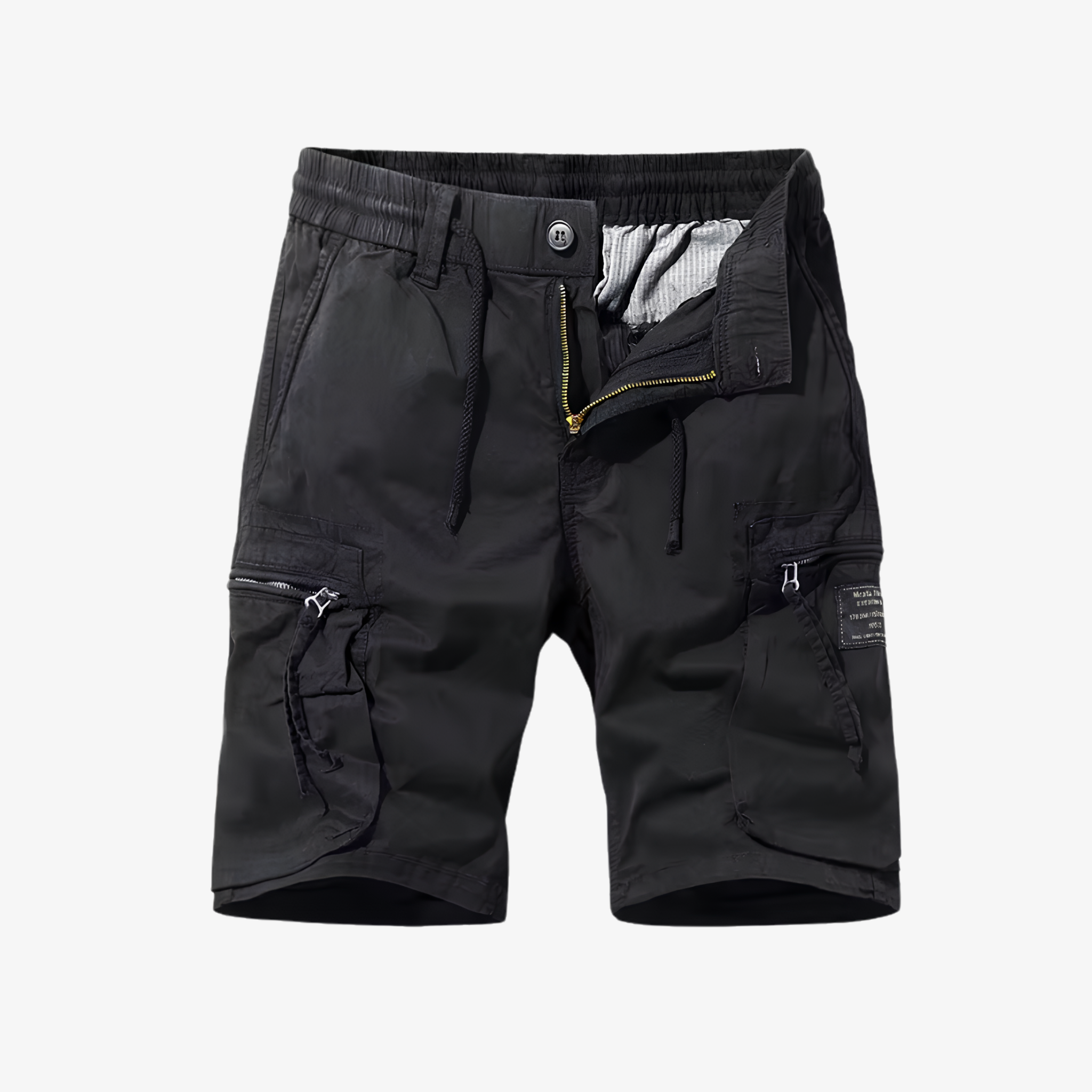 Oldevaine | Men's Multi-Pocket Cargo Shorts with Drawstring Waist