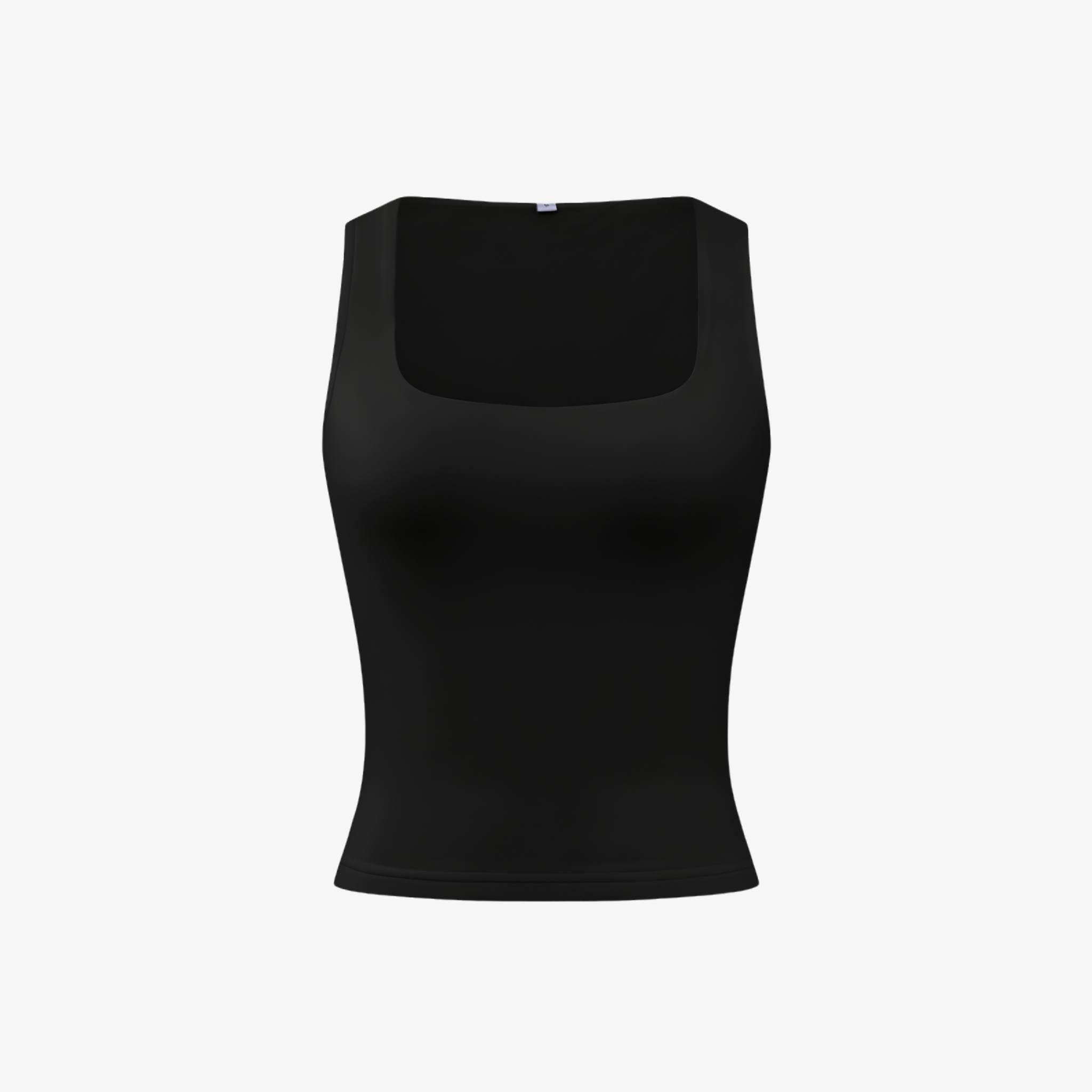 Oldevaine | Seamless Square Neck Sleeveless Fitted Tank Top