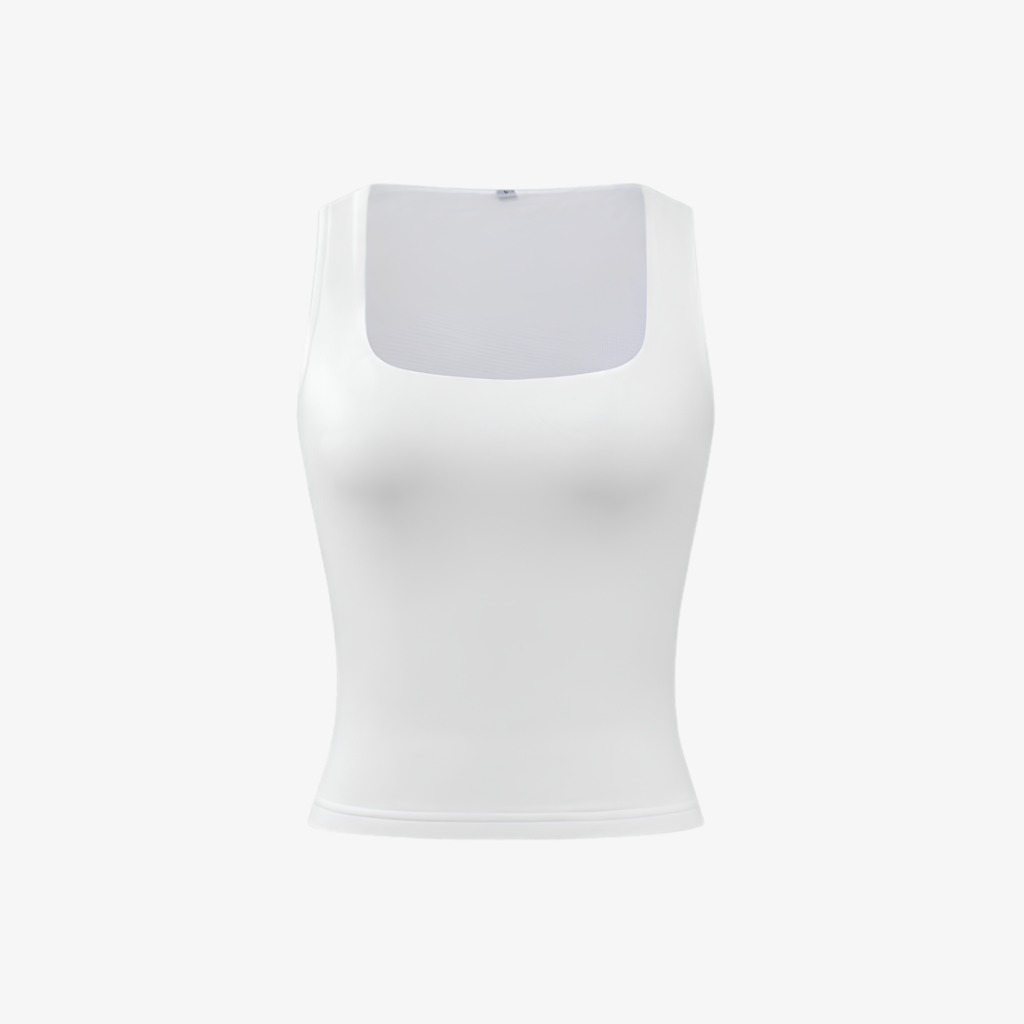 Oldevaine | Seamless Square Neck Sleeveless Fitted Tank Top