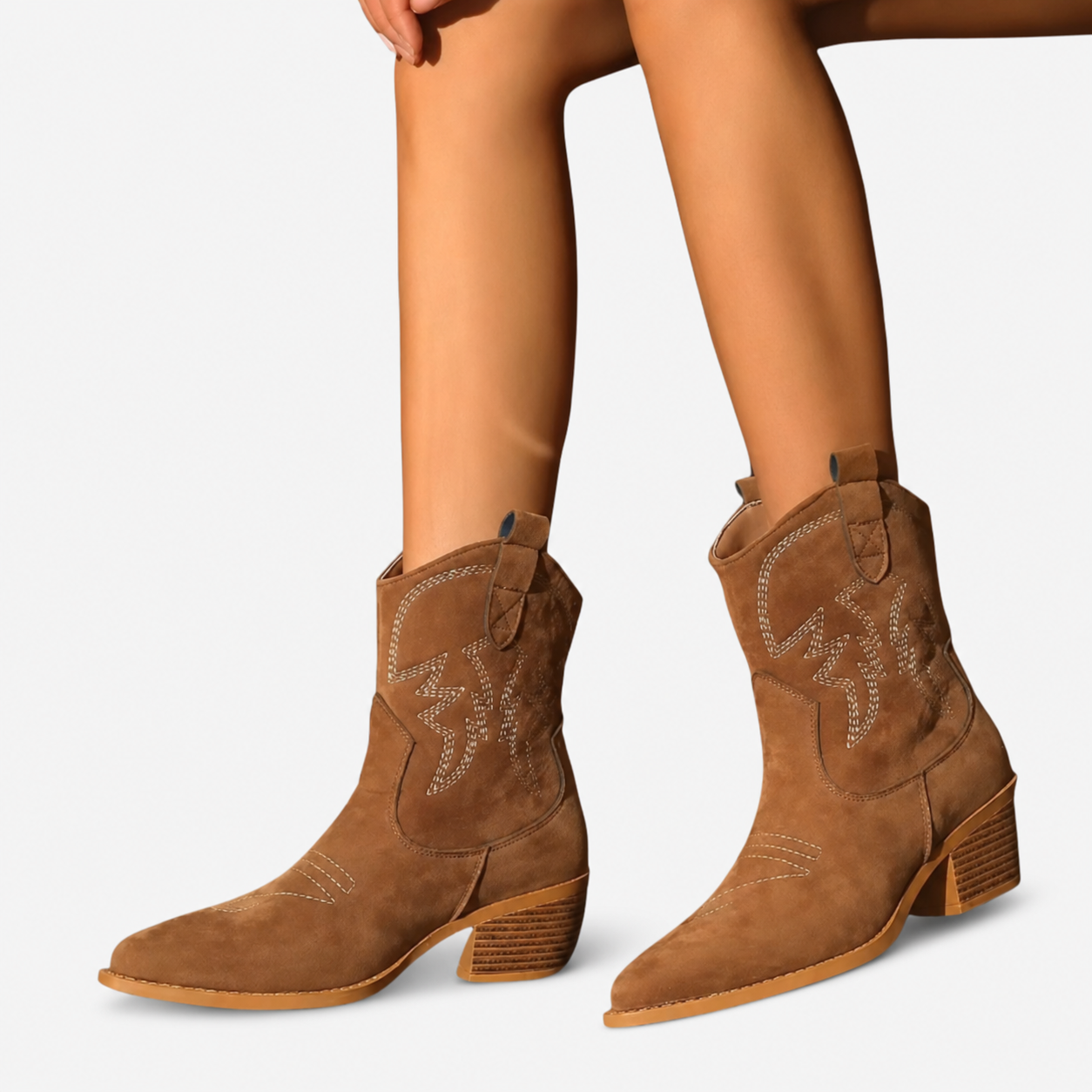 Oldevaine | Women’s Ankle Boots Pointed Toe Block Heel