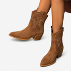 Oldevaine | Women’s Ankle Boots Pointed Toe Block Heel