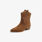 Oldevaine | Women’s Ankle Boots Pointed Toe Block Heel