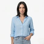 Oldevaine | Women's Button Up Long Sleeve Shirt with Classic Collar