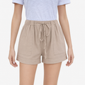 Oldevaine | Women's Drawstring Waist Casual Shorts with Pockets