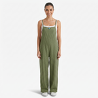 Oldevaine | Women's Sleeveless Wide Leg Casual Jumpsuit with Spaghetti Straps