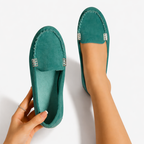 Oldevaine | Women’s Slip-On Loafers Round Toe Casual Flat Shoes