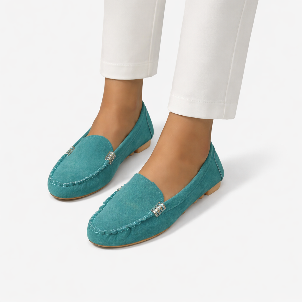 Oldevaine | Women’s Slip-On Loafers Round Toe Casual Flat Shoes