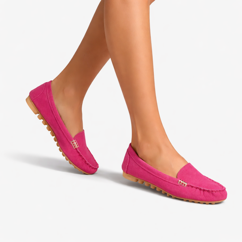 Oldevaine | Women’s Slip-On Loafers Round Toe Casual Flat Shoes