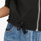Oldevaine | Women's Zip Up Utility Jacket Stand Collar