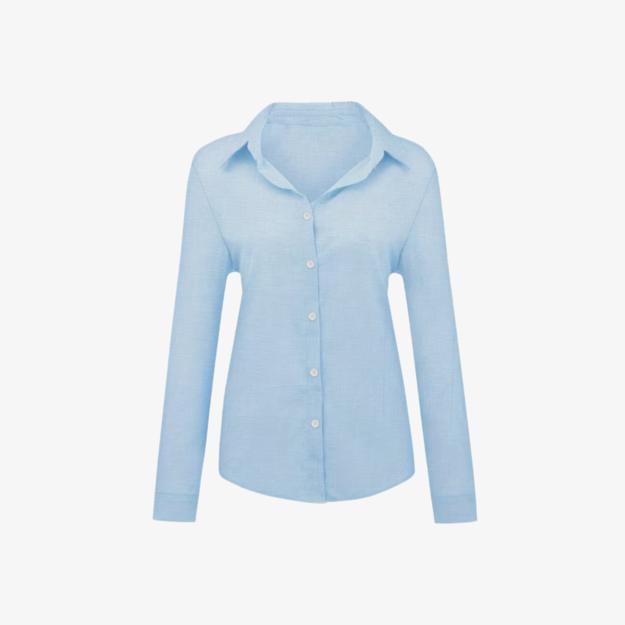 Oldevaine | Women's Button Up Long Sleeve Shirt with Classic Collar