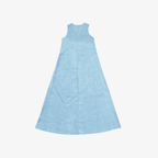Oldevaine | Casual Sleeveless V-Neck Draped Maxi Dress