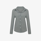 Oldevaine | Women's Button Up Long Sleeve Shirt with Classic Collar
