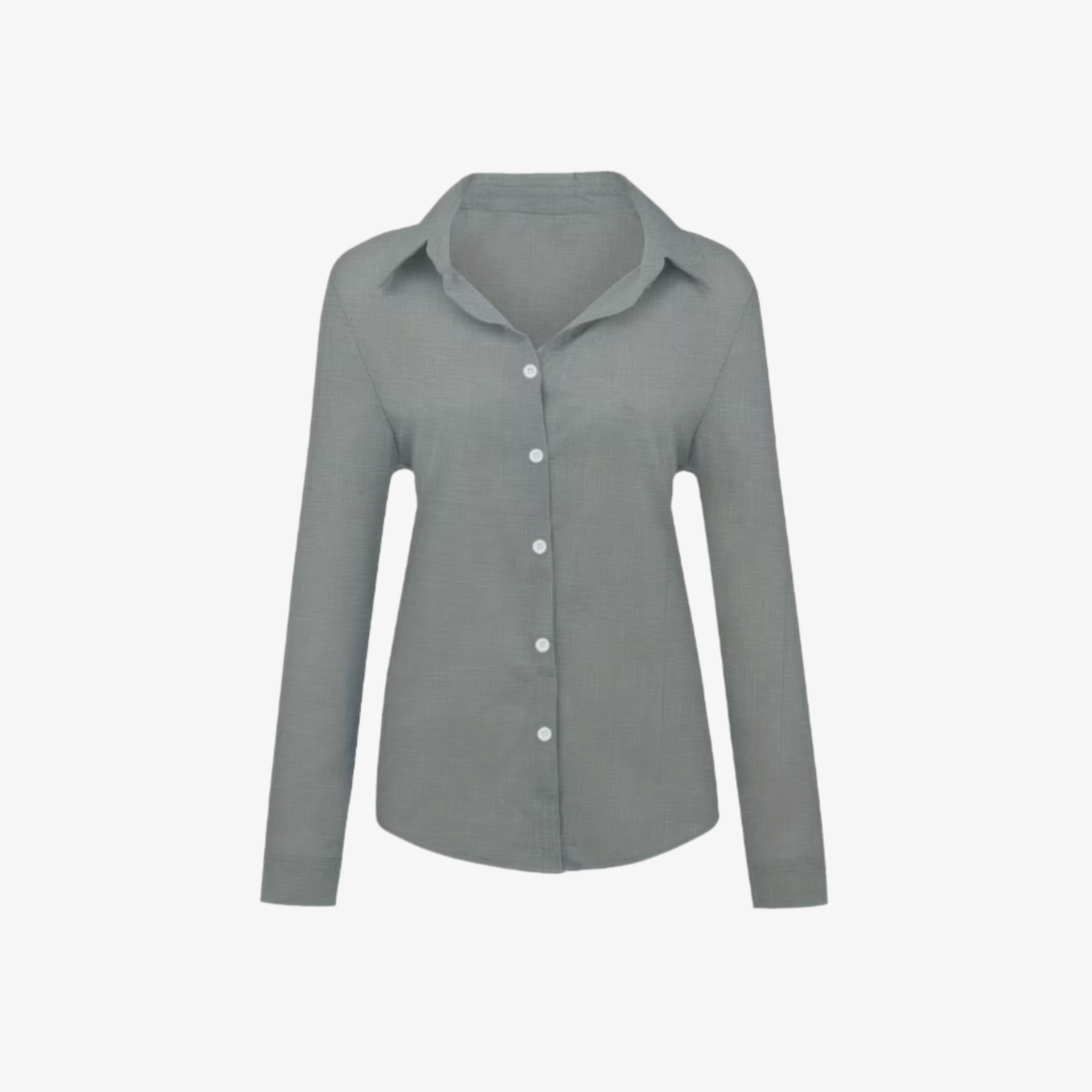 Oldevaine | Women's Button Up Long Sleeve Shirt with Classic Collar
