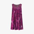 Oldevaine | Sleeveless Scoop Neck Printed Mini Dress Lace Yoke Detail