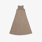 Oldevaine | Casual Sleeveless V-Neck Draped Maxi Dress