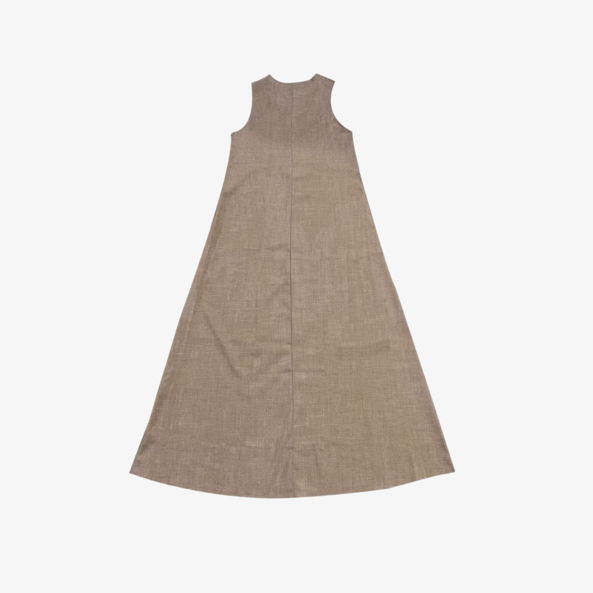 Oldevaine | Casual Sleeveless V-Neck Draped Maxi Dress