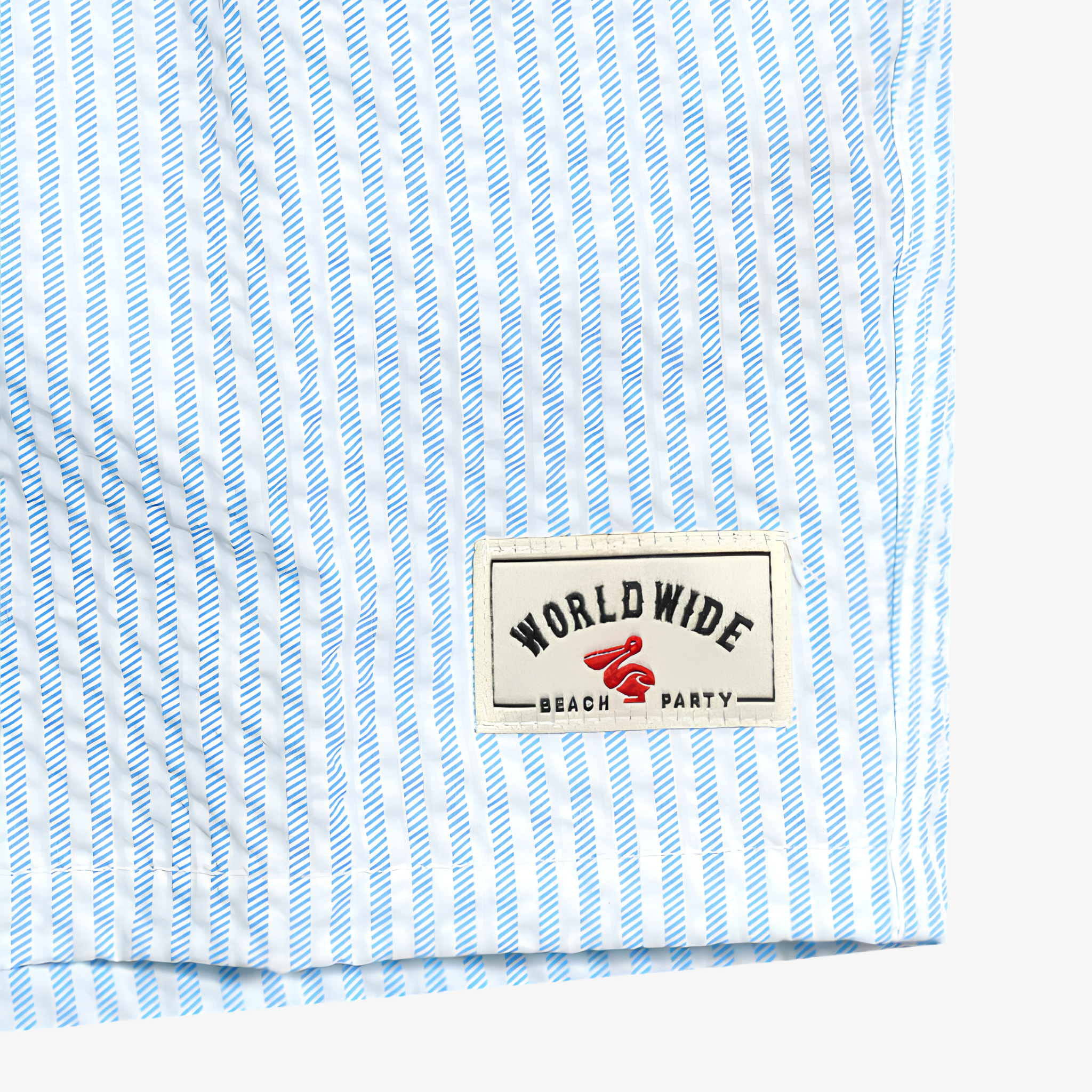 Oldevaine | Men's Striped Swim Shorts with Drawstring and Pockets