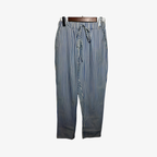 Oldevaine | Women's Striped Elastic Waist Tapered Trousers