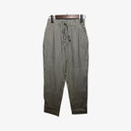 Oldevaine | Women's Striped Elastic Waist Tapered Trousers